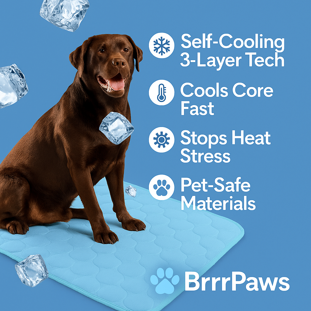 BrrrPaws™ | Self Cooling Dog Mat