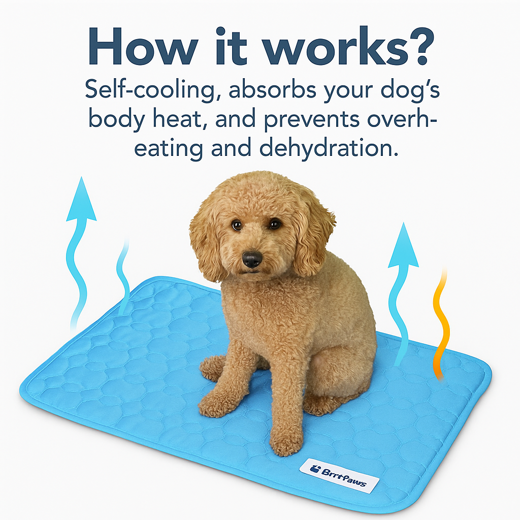 BrrrPaws™ | Self Cooling Dog Mat