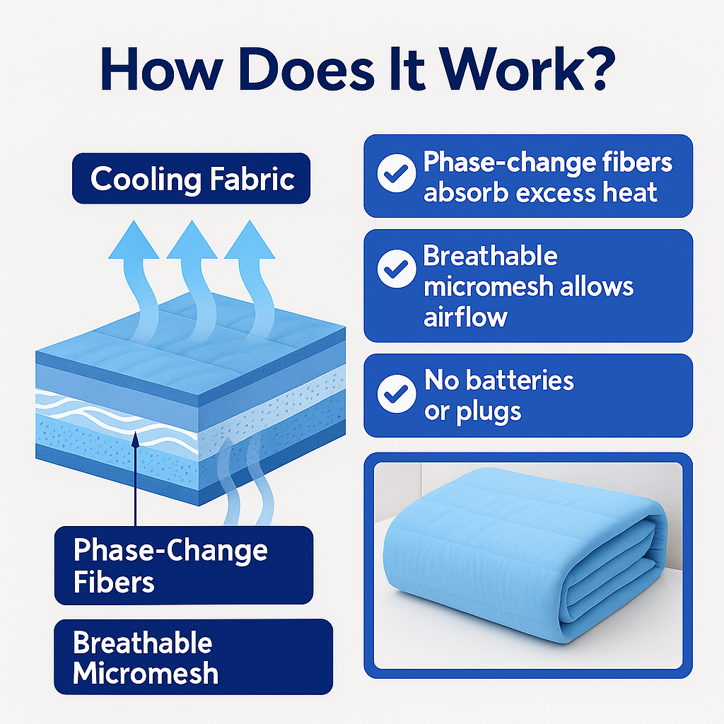 CoolBlanket™ / Instant Chill for Restless Nights.
